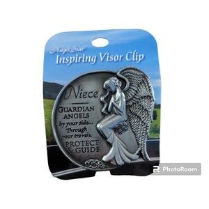 AngelStar 15683 Guardian Angel Visor Clip Accent, 2-1/2-Inch Niece Metal